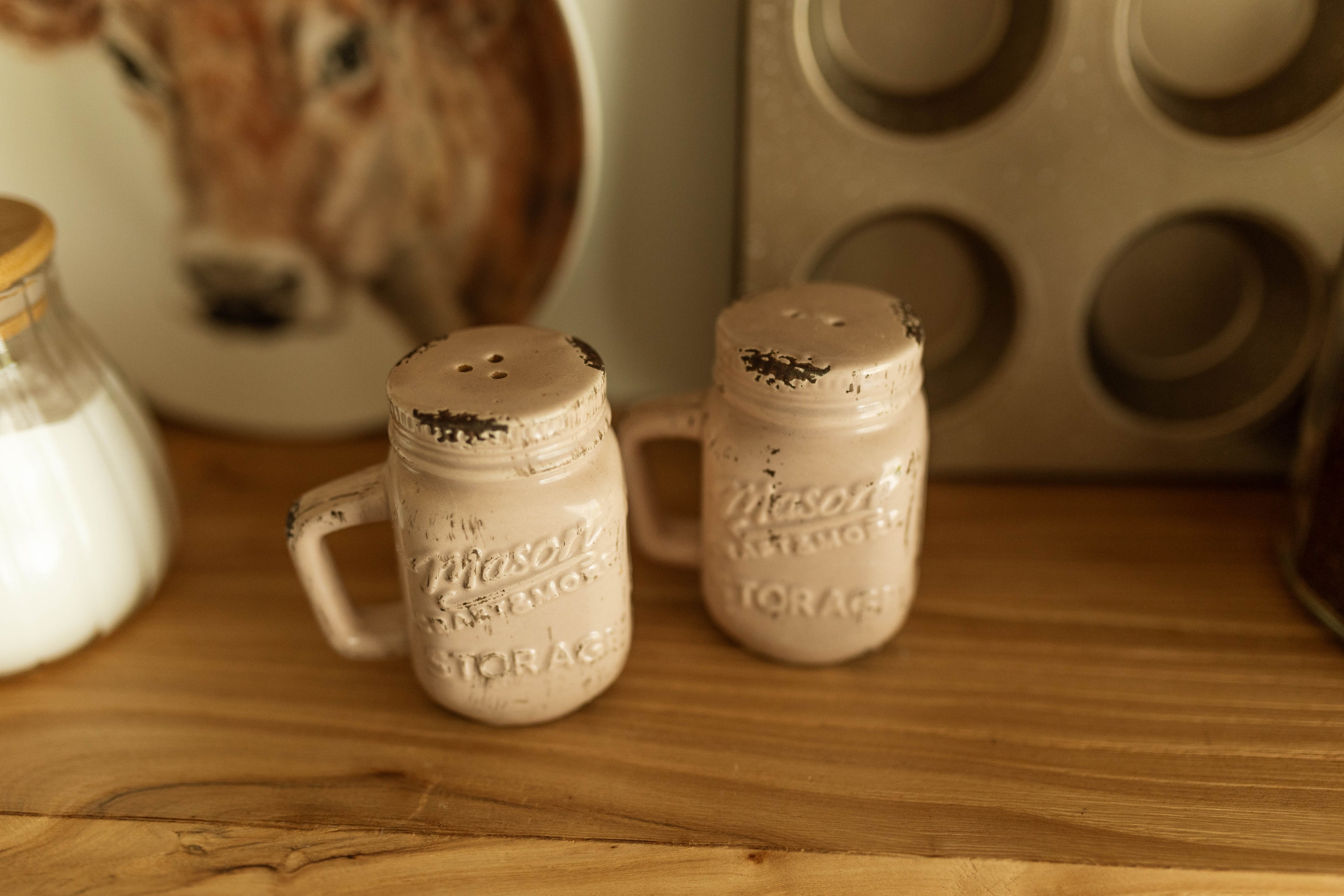Mason Jar Salt & Pepper Shaker